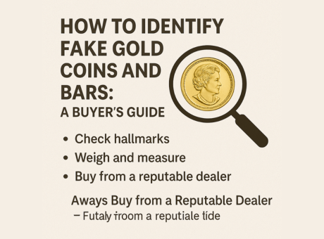 Identifying fake gold bars and coins  