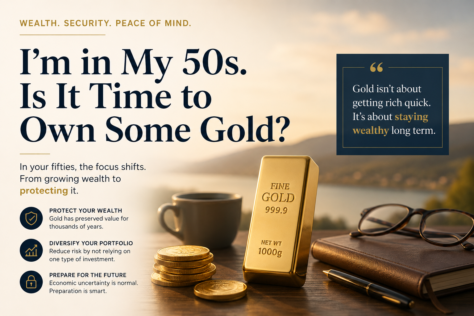 I'm in My 50s. Is It Time to Own Some Gold?